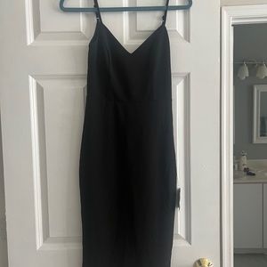 Lulus Black XS Midi Bodycon Cocktail Dress (Unworn)